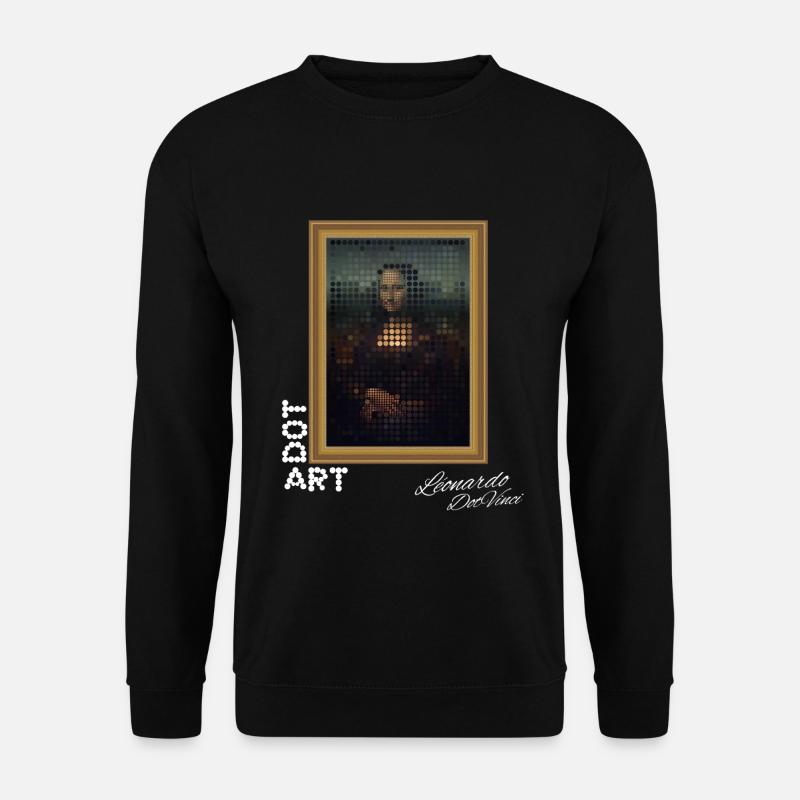 Mona Lisa Dots - Unisex Sweatshirt - black
