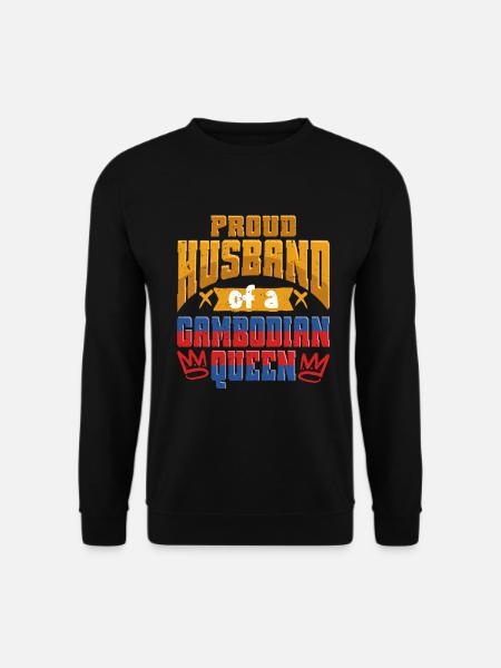 Cambodge Cambodgien Mari - Sweat-shirt Unisexe - noir