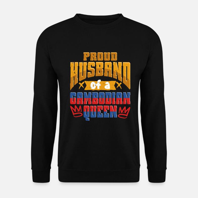 Kambodscha Kambodschaner Husband - Unisex Pullover - Schwarz