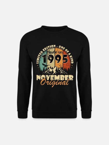 november 1995 birthday november 1995 - Unisex Sweatshirt - black