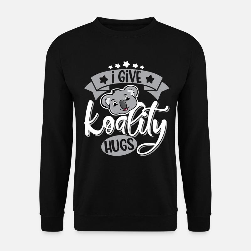Koala Umarmungen  - Unisex Pullover - Schwarz