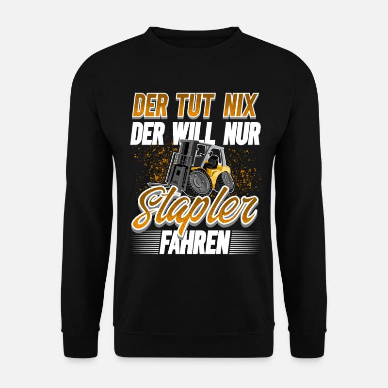 Staplerfahrer Lagerist - Unisex Pullover - Schwarz