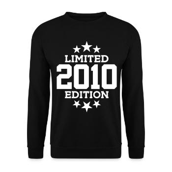 LIMITED EDITION 2010 16. GEBURTSTAG - Unisex Pullover - Schwarz - Vorne - Alina (178cm) & Michal (187cm)