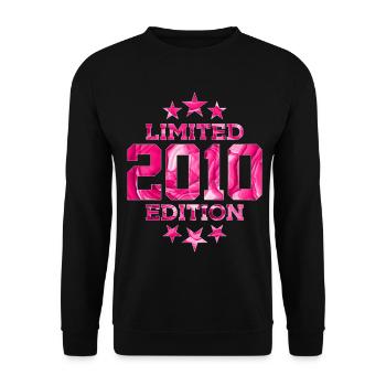 LIMITED EDITION 2010 16. GEBURTSTAG - Unisex Pullover - Schwarz - Vorne - Alina (178cm) & Michal (187cm)