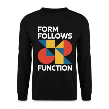 Bauhaus Architecture Architect - Unisex Sweatshirt - black - Front - Alina (178cm) & Michal (187cm)