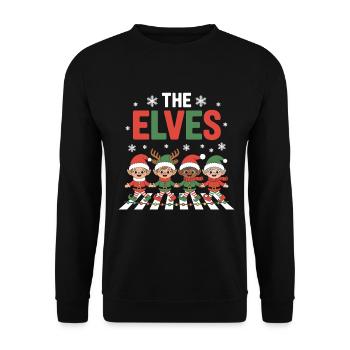 Die Elfen Festzug - Unisex Pullover - Schwarz - Vorne - Alina (178cm) & Michal (187cm)