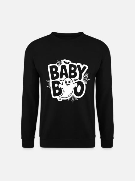 Baby Boo Halloween Ghost - Unisex Sweatshirt - black