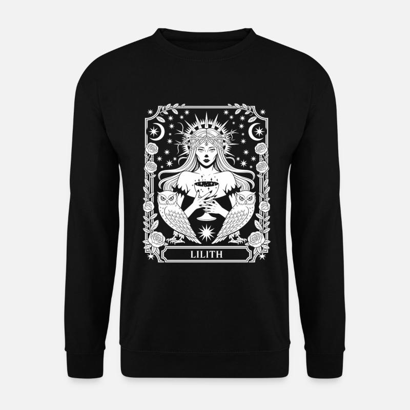 Lilith Moon Star Framing - Unisex Sweatshirt - black