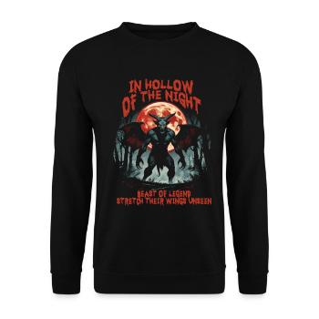 Créatures mythologiques du diable de Jersey - Sweat-shirt Unisexe - noir - Devant - Alina (178cm) & Michal (187cm)