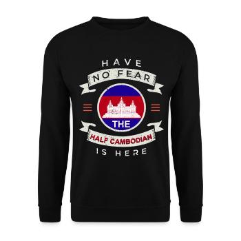 Cambodia Cambodians - Unisex Sweatshirt - black - Front - Alina (178cm) & Michal (187cm)
