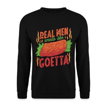 Goetta Sausage - Unisex Sweatshirt - black - Front - Alina (178cm) & Michal (187cm)