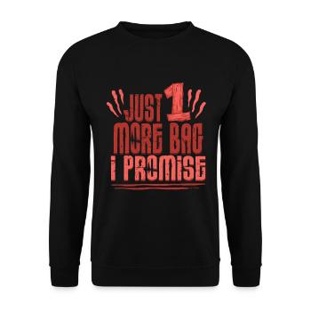 Beef Jerky Dried Meat Biltong Pemmican - Unisex Sweatshirt - black - Front - Alina (178cm) & Michal (187cm)