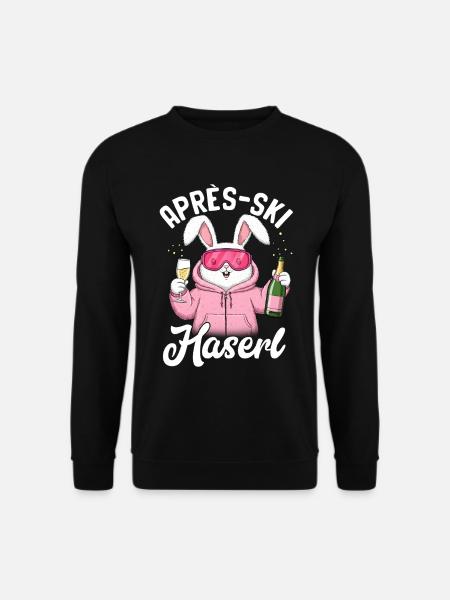 Lapin d’après-ski - Sweat-shirt Unisexe - noir