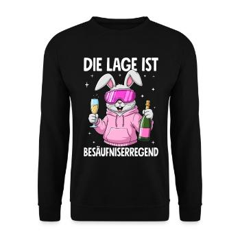 La situation est l’ivresse - Sweat-shirt Unisexe - noir - Devant - Alina (178cm) & Michal (187cm)