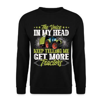 Cultivateur - Sweat-shirt Unisexe - noir - Devant - Alina (178cm) & Michal (187cm)
