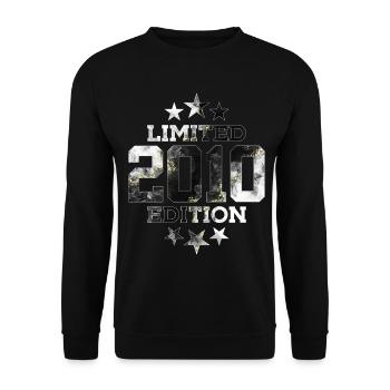 LIMITED EDITION 2010 16. GEBURTSTAG - Unisex Pullover - Schwarz - Vorne - Alina (178cm) & Michal (187cm)