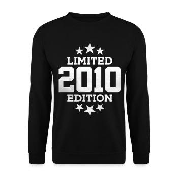 LIMITED EDITION 2010 16. GEBURTSTAG - Unisex Pullover - Schwarz - Vorne - Alina (178cm) & Michal (187cm)