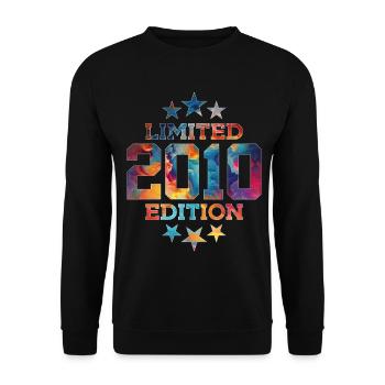 LIMITED EDITION 2010 16. GEBURTSTAG - Unisex Pullover - Schwarz - Vorne - Alina (178cm) & Michal (187cm)