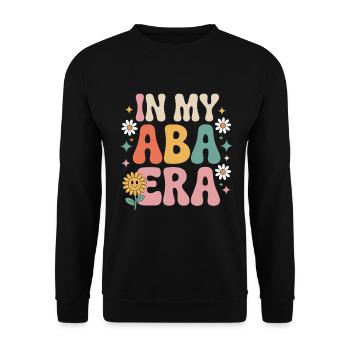 Fier thérapeute ABA avec du cœur - Sweat-shirt Unisexe - noir - Devant - Alina (178cm) & Michal (187cm)