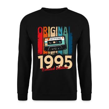 Cassette du 30e anniversaire, octobre 1995 - Sweat-shirt Unisexe - noir - Devant - Alina (178cm) & Michal (187cm)