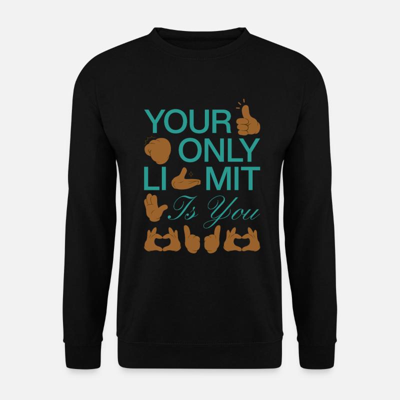 Akzeptanz statt Vorurteile - Unisex Pullover - Schwarz