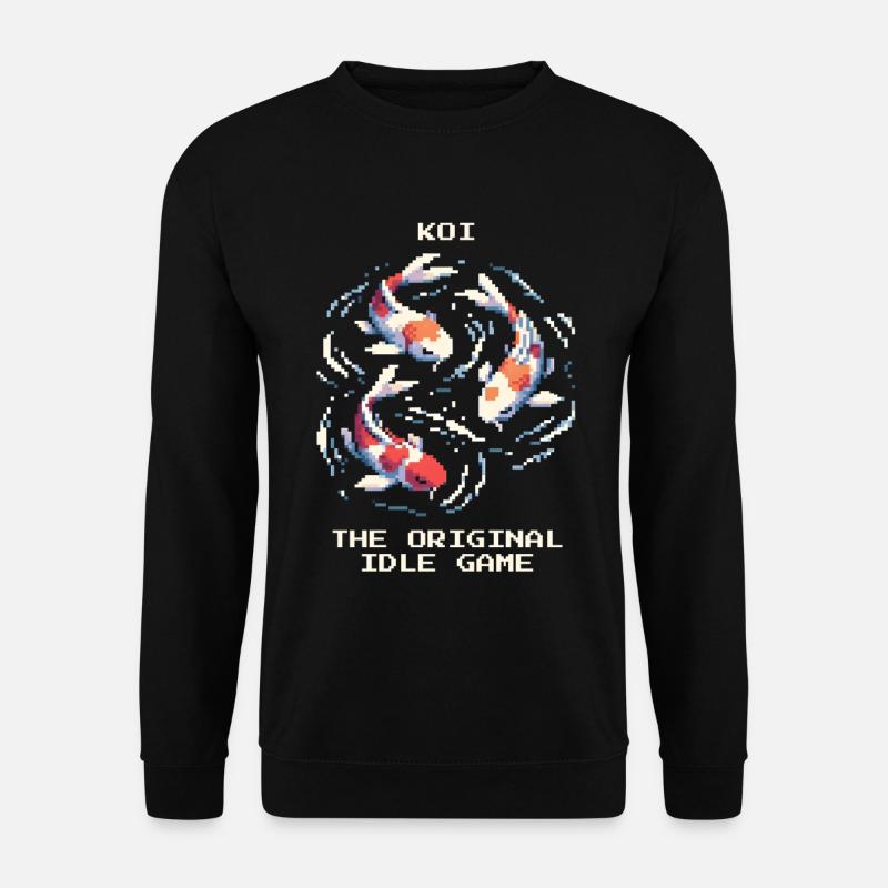 Koi: Das Original-Idle-Game | Gartenteich Zen - Unisex Pullover - Schwarz