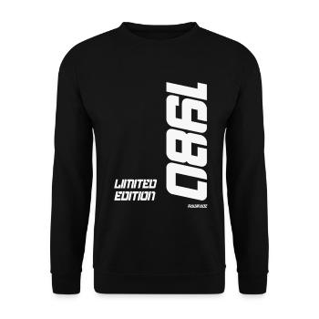 Limited Edition 1980 - Unisex Sweatshirt - black - Front - Alina (178cm) & Michal (187cm)