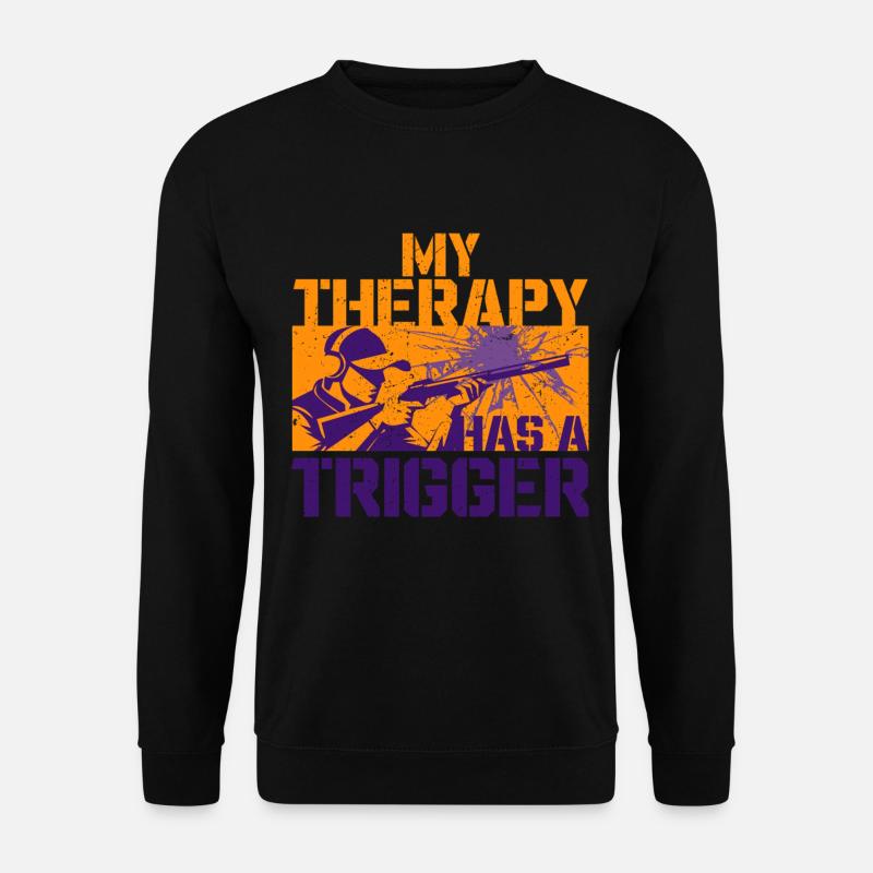Tontaubenschießen Wurfscheibenschießen - Unisex Pullover - Schwarz