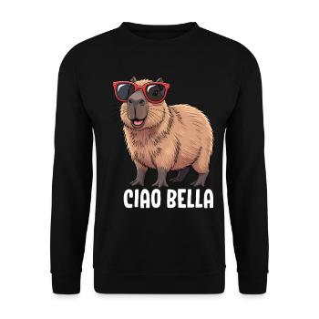 Ciao Bella - Unisex Pullover - Schwarz - Vorne - Alina (178cm) & Michal (187cm)