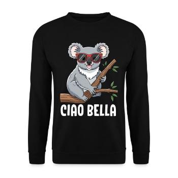 Ciao Bella - Unisex Pullover - Schwarz - Vorne - Alina (178cm) & Michal (187cm)