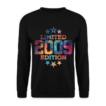 ÉDITION LIMITÉE 2009 17E ANNIVERSAIRE - Sweat-shirt Unisexe - noir - Devant - Alina (178cm) & Michal (187cm)