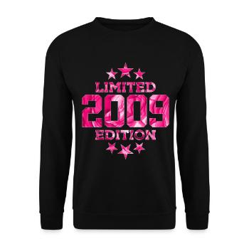 ÉDITION LIMITÉE 2009 17E ANNIVERSAIRE - Sweat-shirt Unisexe - noir - Devant - Alina (178cm) & Michal (187cm)