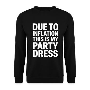 Inflation Robe de soirée Dire - Sweat-shirt Unisexe - noir - Devant - Alina (178cm) & Michal (187cm)
