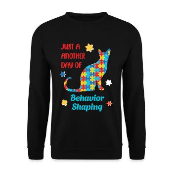 Be Kind – Sensibilisation à l’autisme - Sweat-shirt Unisexe - noir - Devant - Alina (178cm) & Michal (187cm)