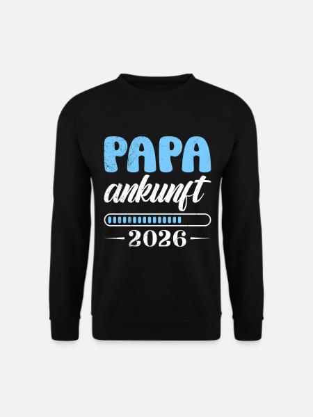 Dad-to-be DAD ARRIVAL 2026 Funny - Unisex Sweatshirt - black