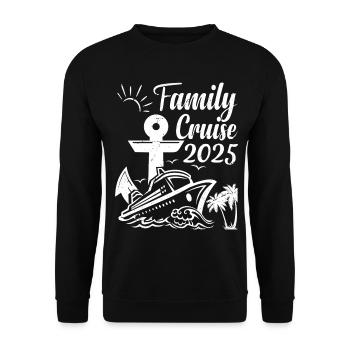Family Cruise 2025 Summer Vacation Matching Family - Unisex Pullover - Schwarz - Vorne - Alina (178cm) & Michal (187cm)