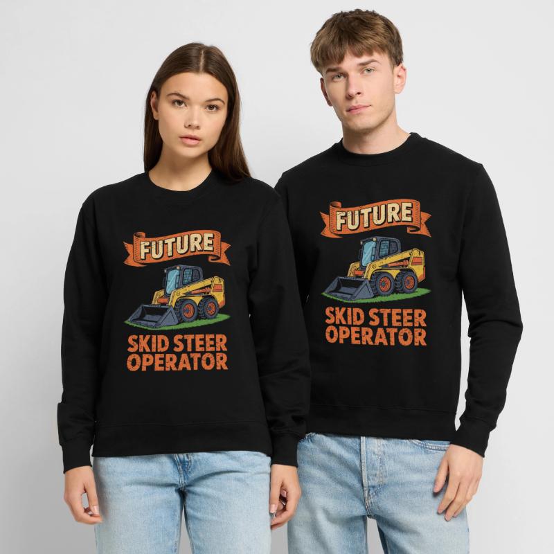 Opérateur de chargeuse compacte Chargeuse compacte Sweat-shirt Unisexe