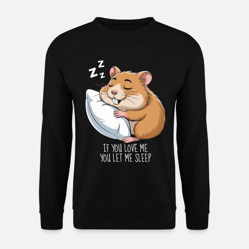Hamster Sleeping - Unisex Sweatshirt - black
