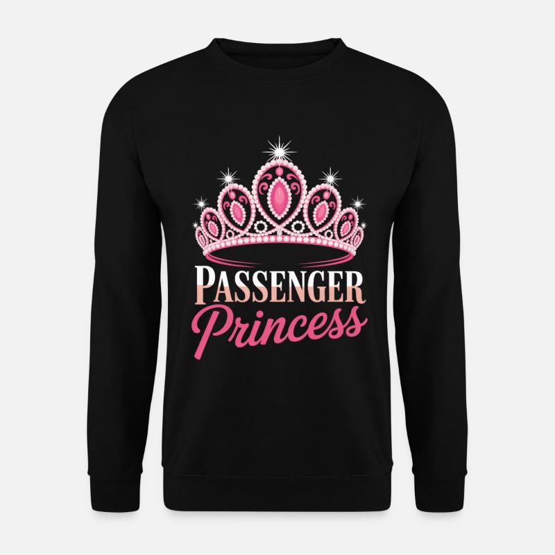 Passenger Princess Beifahrerprinzessin - Unisex Pullover - Schwarz