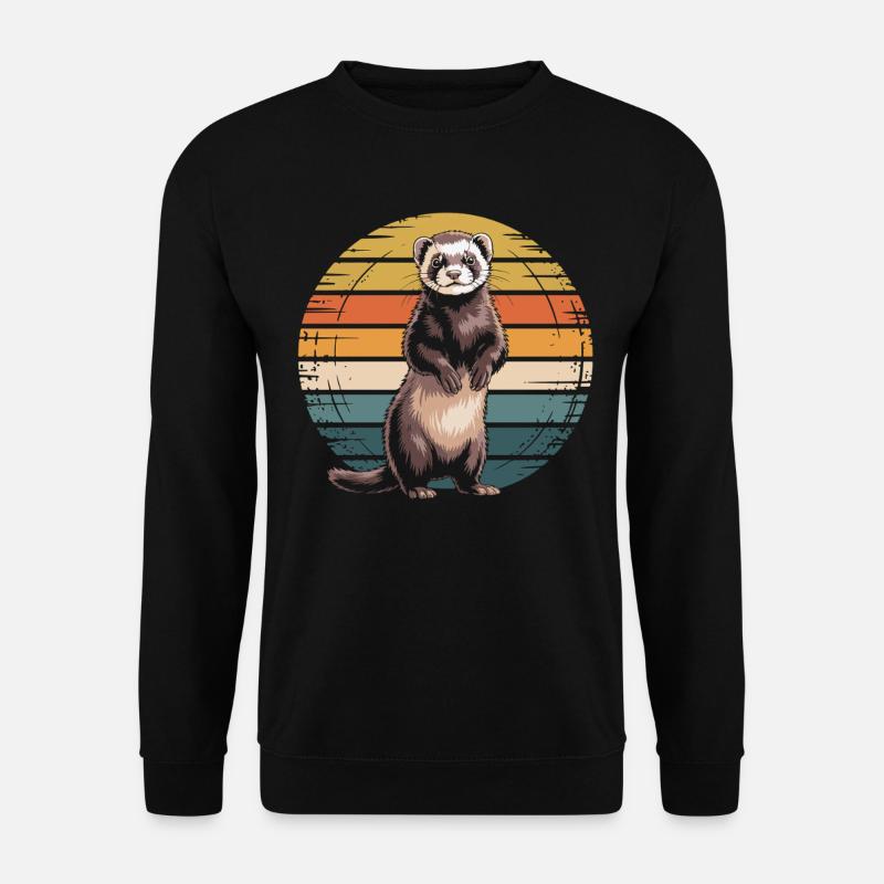 Frettchen - Unisex Pullover - Schwarz