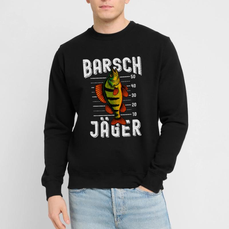Perche Chasseur Perche Perche Pêcheur Perche Perche Perche Pêche à la perche Sweat-shirt Unisexe