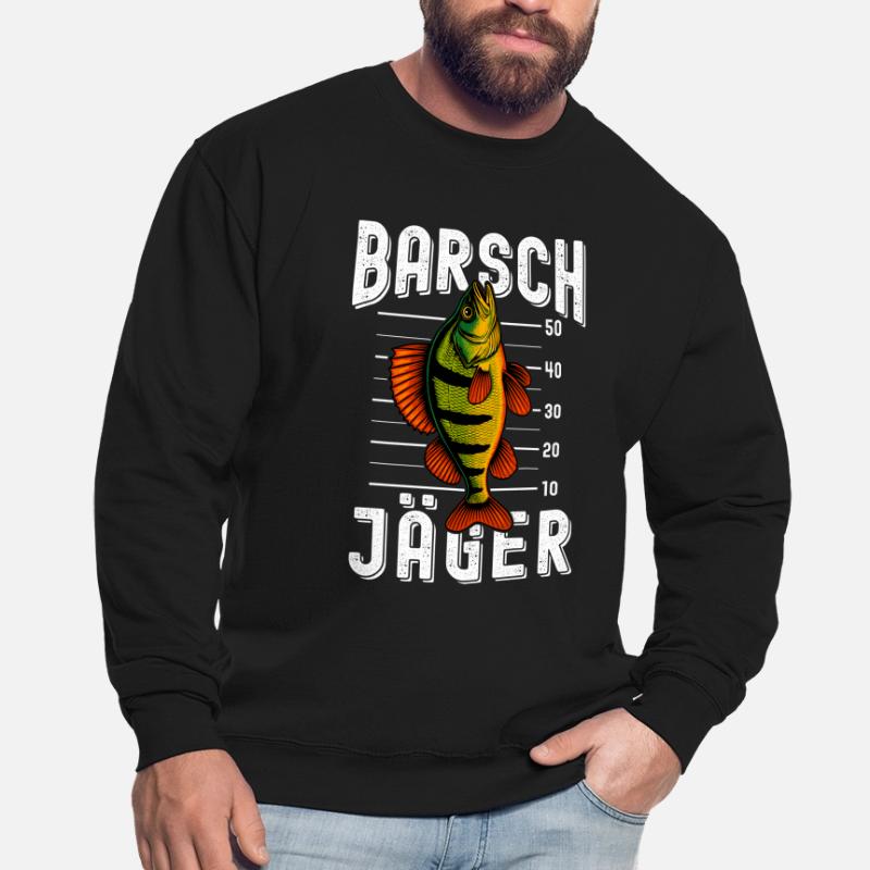 Perche Chasseur Perche Perche Pêcheur Perche Perche Perche Pêche à la perche Sweat-shirt Unisexe
