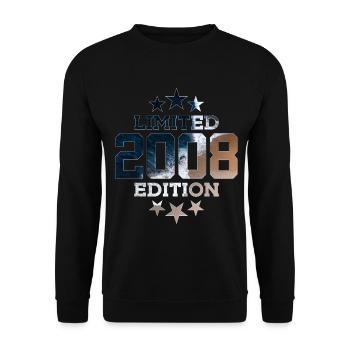 ÉDITION LIMITÉE 2008 18E ANNIVERSAIRE - Sweat-shirt Unisexe - noir - Devant - Alina (178cm) & Michal (187cm)