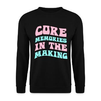 Core Memories in the Making - Unisex Pullover - Schwarz - Vorne - Alina (178cm) & Michal (187cm)