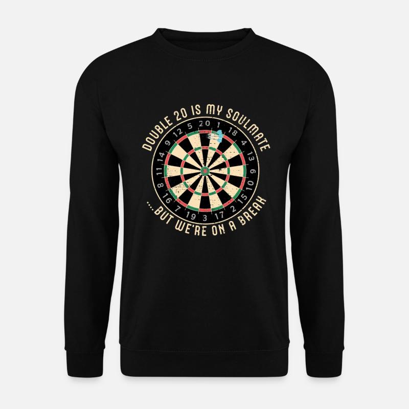Double 20 Breakup Dartboard - Unisex Sweatshirt - black