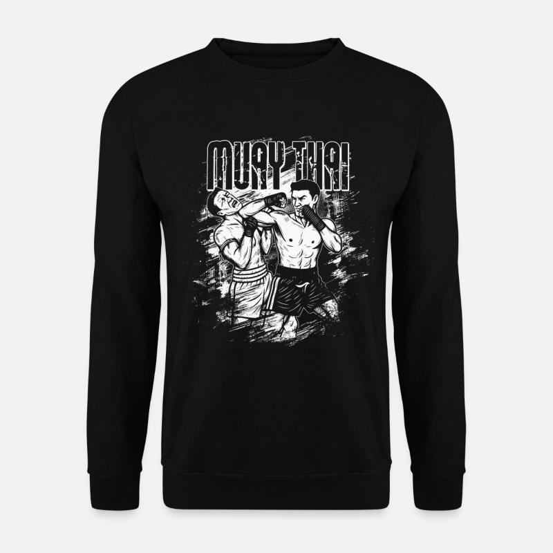 Technique du coude Muay Thai - Sweat-shirt Unisexe - noir