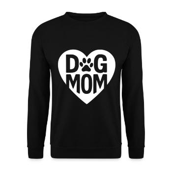 maman chien - Sweat-shirt Unisexe - noir - Devant - Alina (178cm) & Michal (187cm)