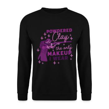 Tir au pigeon d’argile Argile poudrée - Sweat-shirt Unisexe - noir - Devant - Alina (178cm) & Michal (187cm)