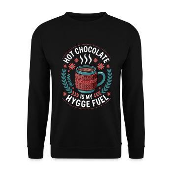 Hot Chocolate Hygge Drive - Unisex Sweatshirt - black - Front - Alina (178cm) & Michal (187cm)