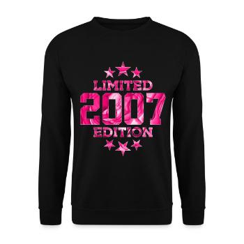 ÉDITION LIMITÉE 2007 19E ANNIVERSAIRE - Sweat-shirt Unisexe - noir - Devant - Alina (178cm) & Michal (187cm)